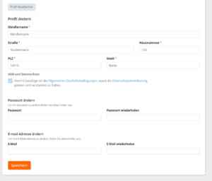 Motorradhändler - Profil bearbeiten